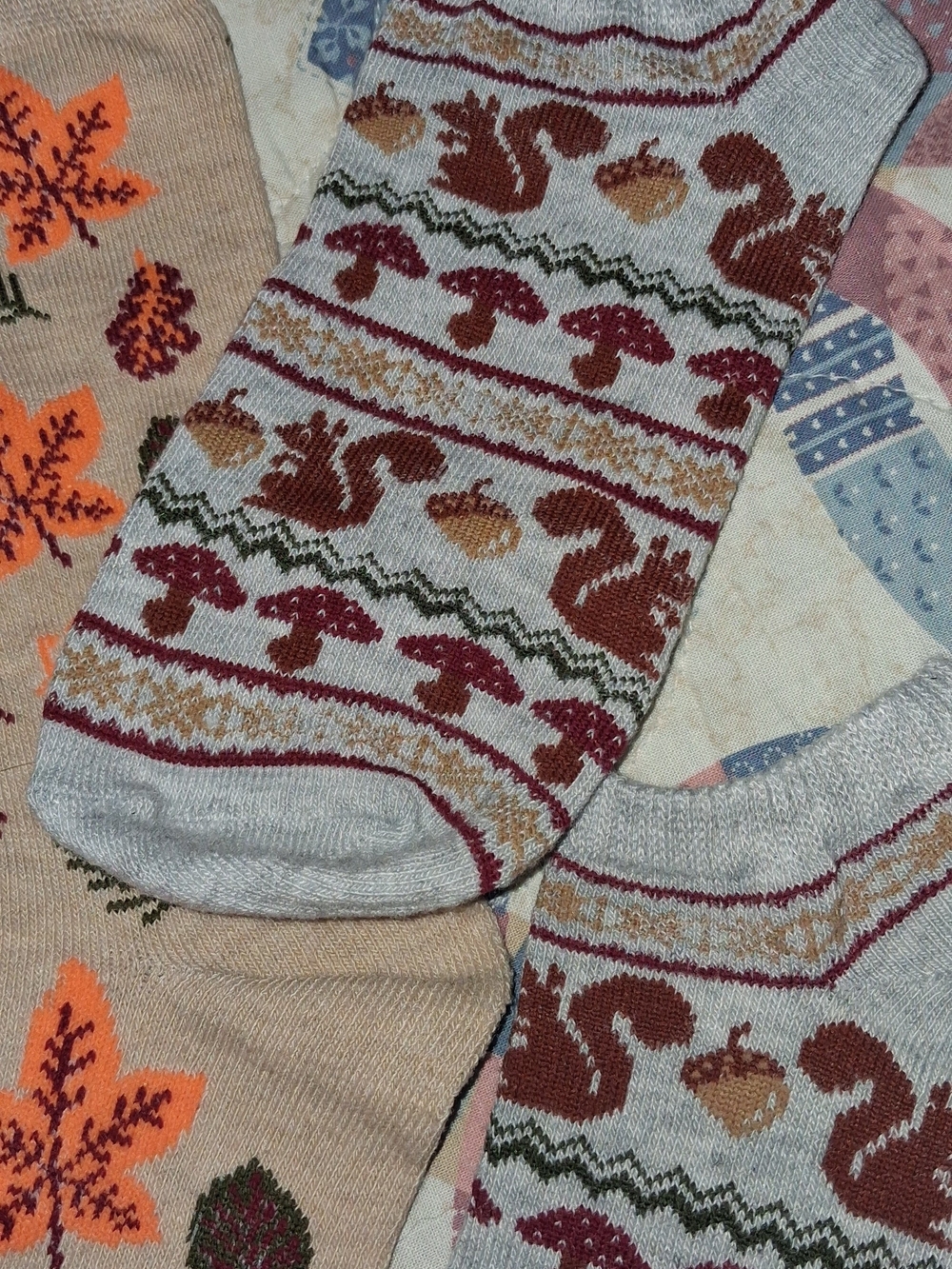 🍁🍂🧦Ladies Autumn Sock Bundle ~ 3 Pairs🧦🍂🍁 - Picture 2 of 7